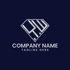 Simple Letter Logo in Diamond Frame