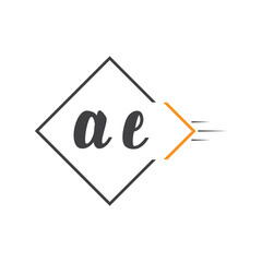 initial monogram logo with square style design.