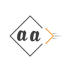 initial monogram logo with square style design.