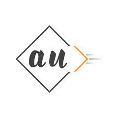 initial monogram logo with square style design.