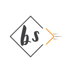 initial monogram logo with square style design.