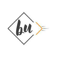 initial monogram logo with square style design.