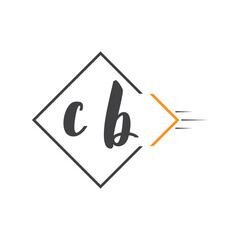 initial monogram logo with square style design.