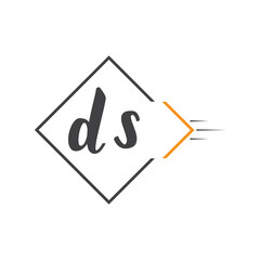 initial monogram logo with square style design.