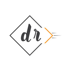 initial monogram logo with square style design.