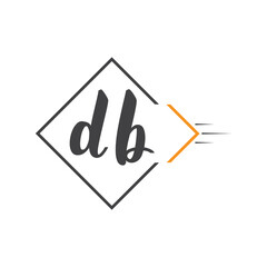 initial monogram logo with square style design.