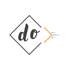 initial monogram logo with square style design.