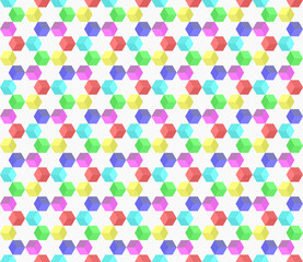 Chromatic Hexagon Grid – A Vibrant Tapestry