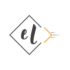 initial monogram logo with square style design.