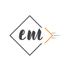 initial monogram logo with square style design.