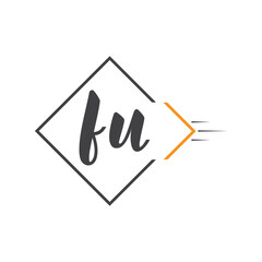 initial monogram logo with square style design.