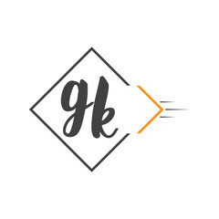 initial monogram logo with square style design.