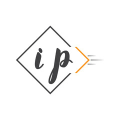 initial monogram logo with square style design.