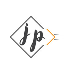 initial monogram logo with square style design.