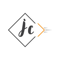 initial monogram logo with square style design.