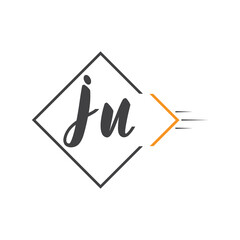 initial monogram logo with square style design.