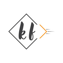 initial monogram logo with square style design.