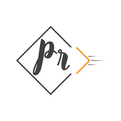 initial monogram logo with square style design.