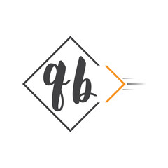 initial monogram logo with square style design.