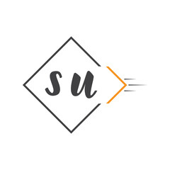 initial monogram logo with square style design.