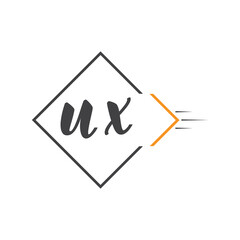 initial monogram logo with square style design.