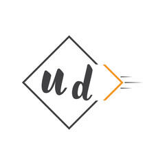 initial monogram logo with square style design.