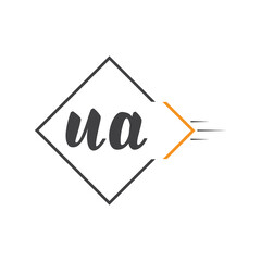 initial monogram logo with square style design.