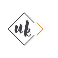 initial monogram logo with square style design.