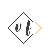 initial monogram logo with square style design.