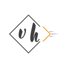 initial monogram logo with square style design.