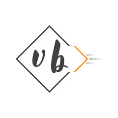 initial monogram logo with square style design.