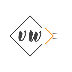 initial monogram logo with square style design.