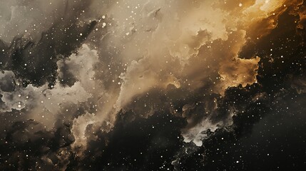 Cosmic galaxy inspired abstract background glowing nebula clouds and star particles perfect for fantasy book covers digital art prints or sci fi promotions
