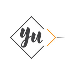initial monogram logo with square style design.