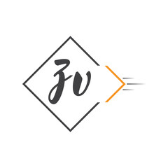 initial monogram logo with square style design.