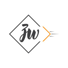 initial monogram logo with square style design.