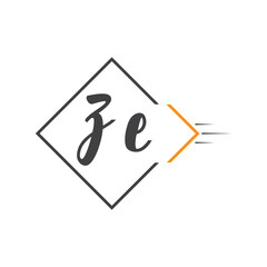 initial monogram logo with square style design.
