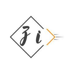 initial monogram logo with square style design.