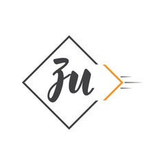 initial monogram logo with square style design.