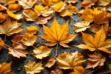Fototapeta premium autumn leaves on the ground