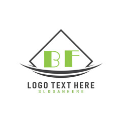 initial monogram logo with square style design.