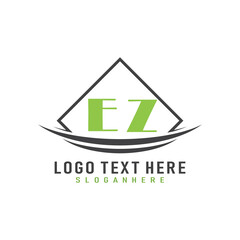 initial monogram logo with square style design.