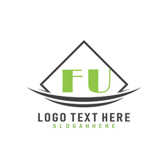 initial monogram logo with square style design.