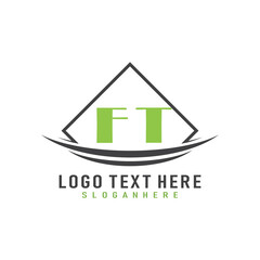 initial monogram logo with square style design.