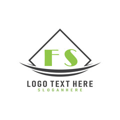 initial monogram logo with square style design.