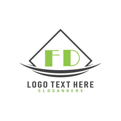 initial monogram logo with square style design.