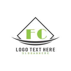 initial monogram logo with square style design.