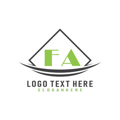 initial monogram logo with square style design.