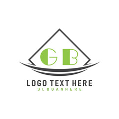 initial monogram logo with square style design.