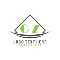 initial monogram logo with square style design.